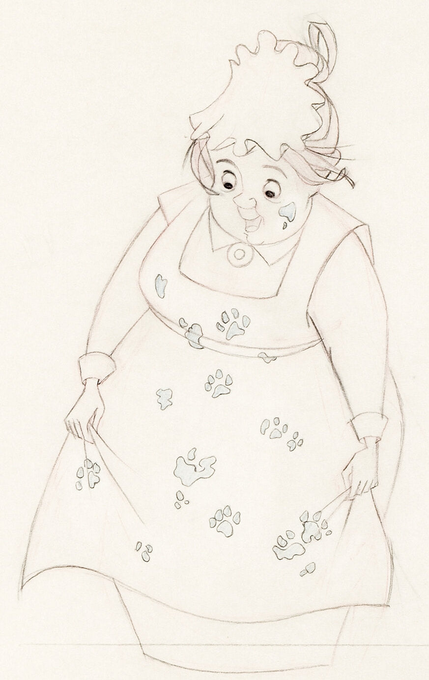 One Hundred and One Dalmatians, dessin de production : Nanny (1961)