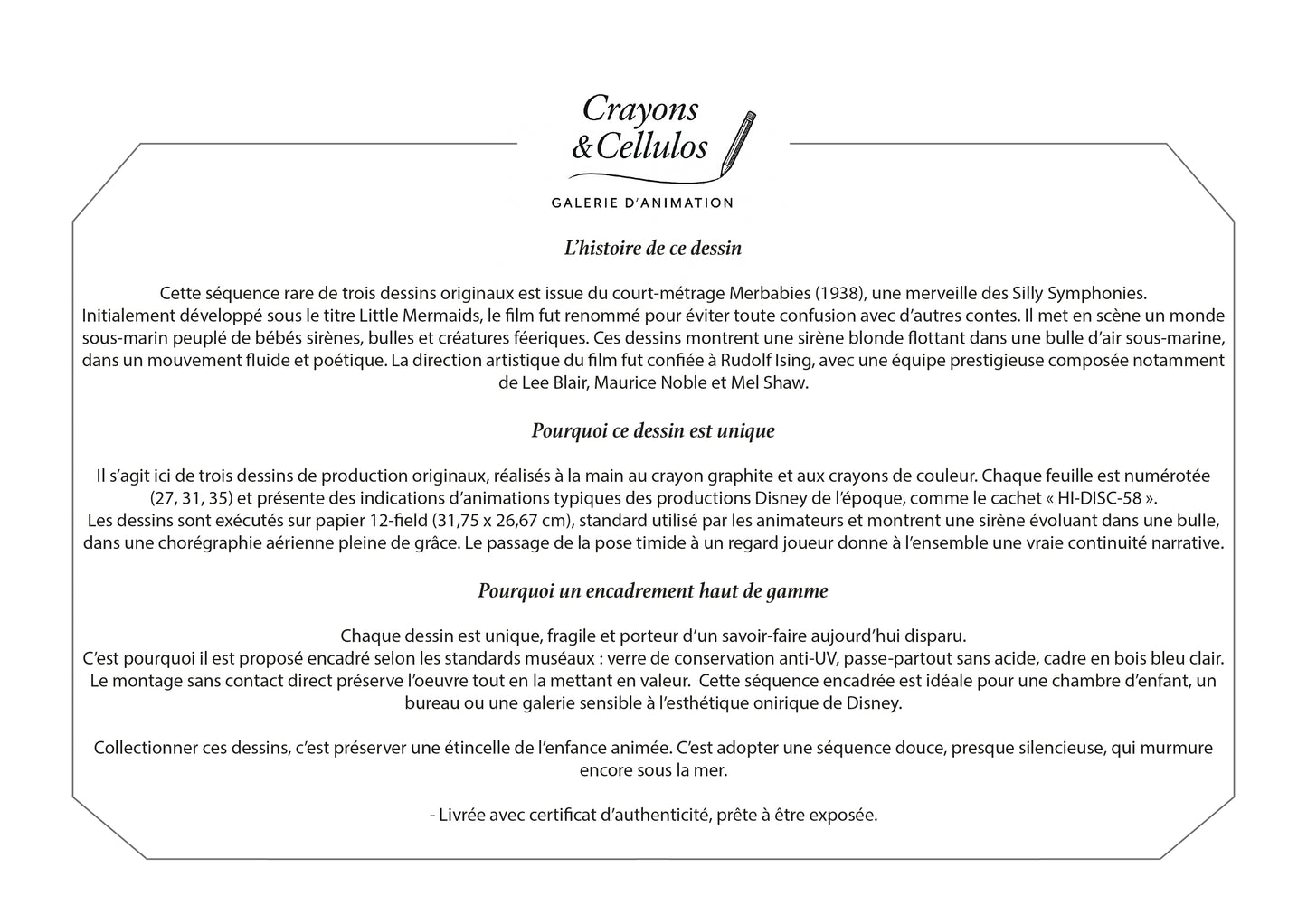 Merbabies, dessin de Production : Bébé sirène (1938)