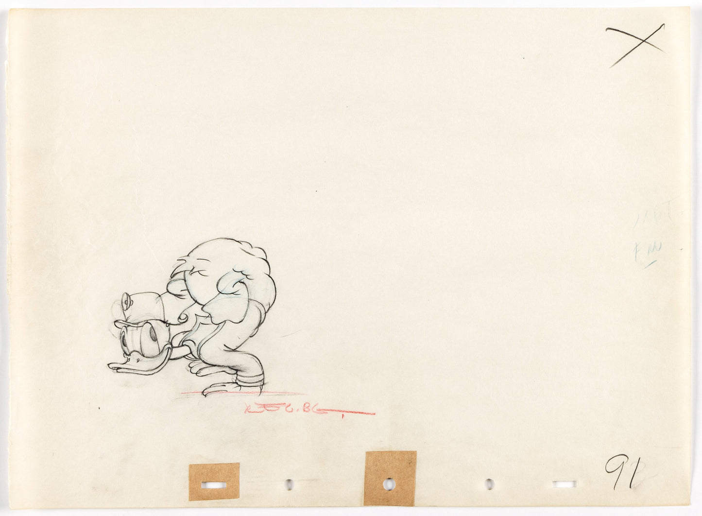Dessin de production - Donald’s Gold Mine (1942)