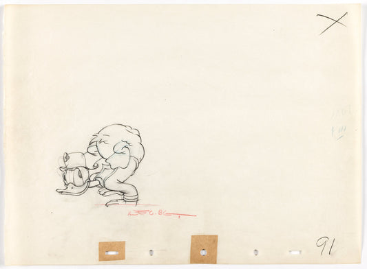 Production drawing - Donald's Gold Mine (1942)