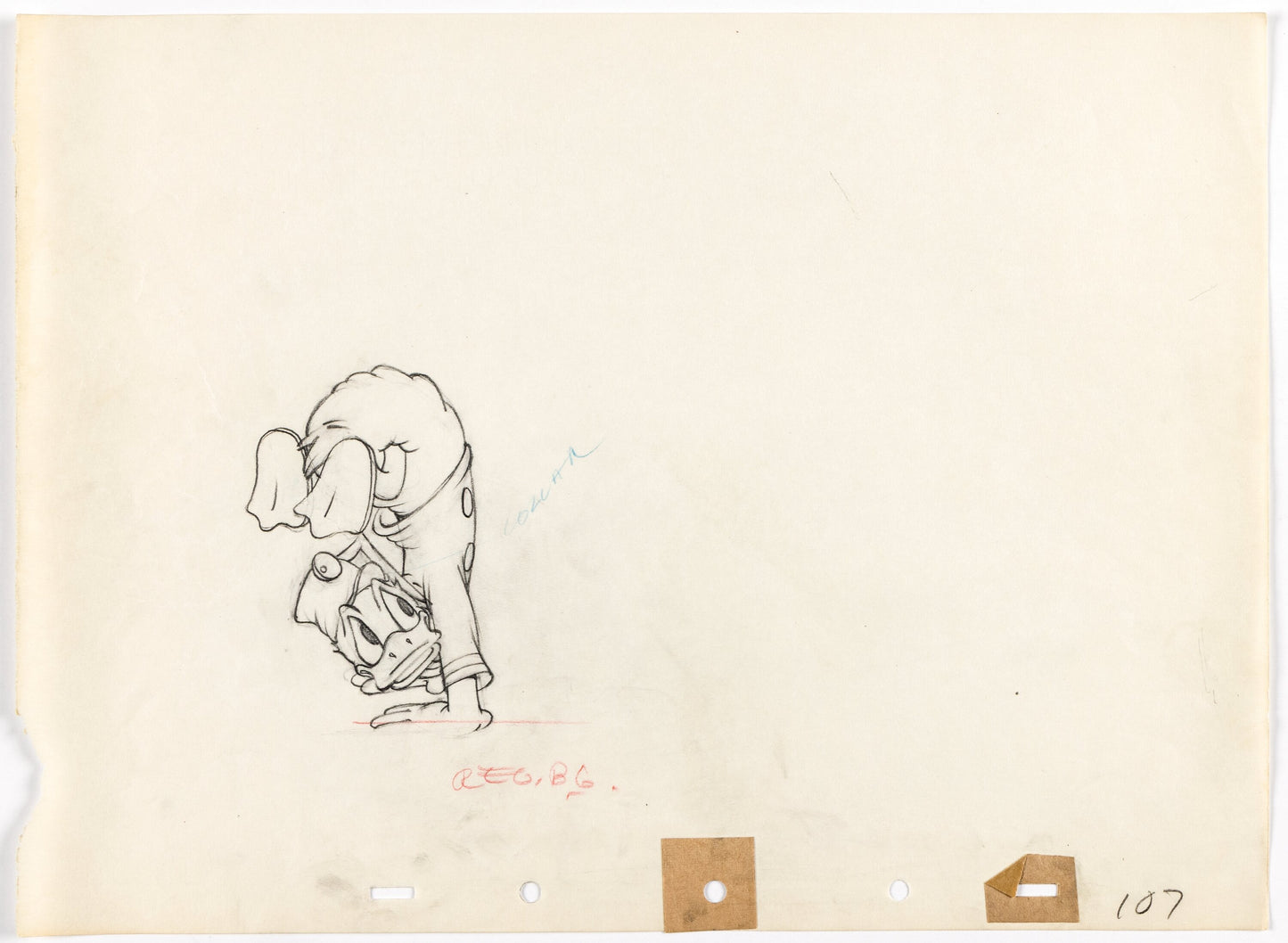 Dessin de production - Donald’s Gold Mine (1942)