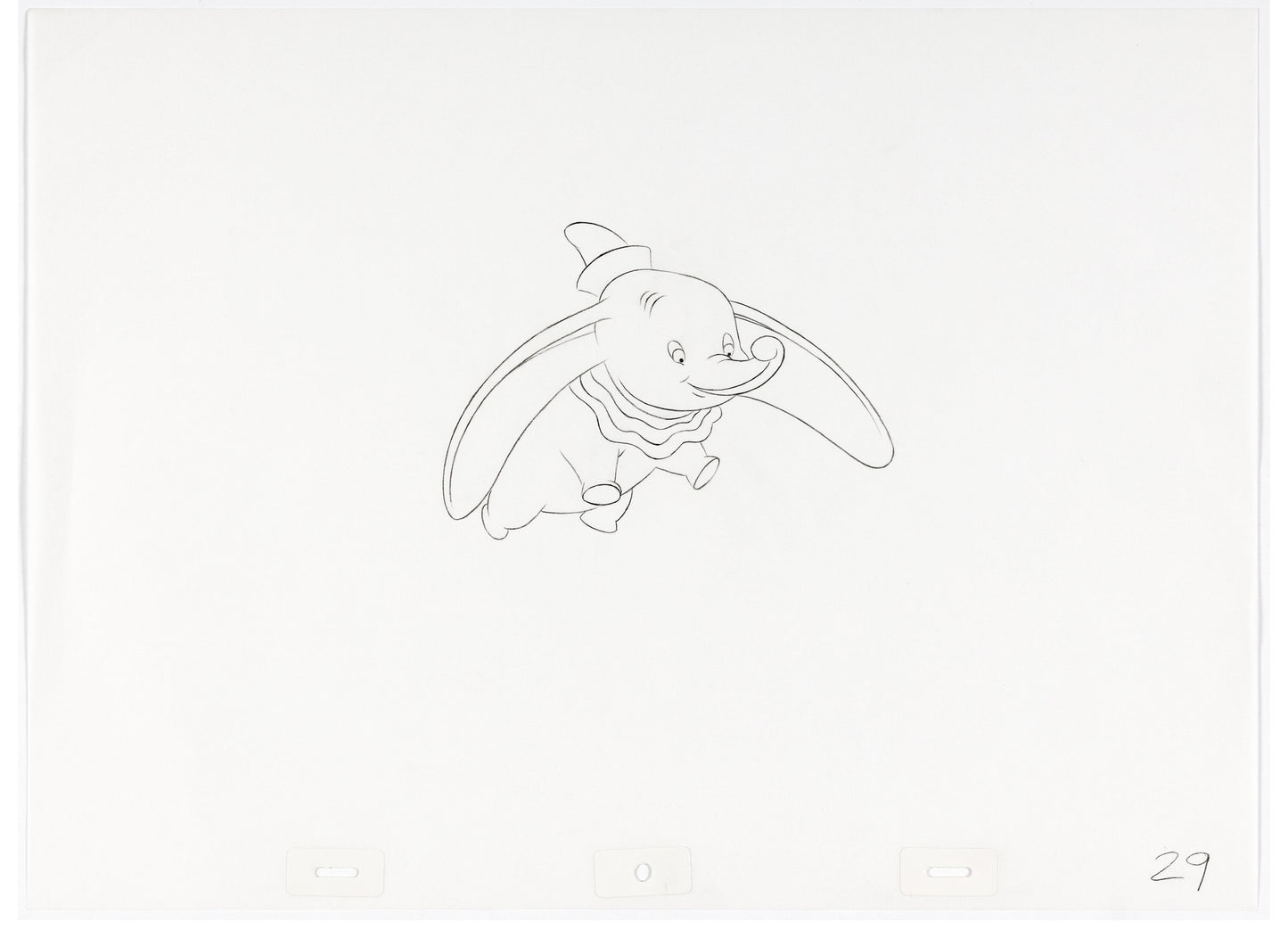 Dessin de production publicitaire télévisé - Dumbo (Années 1980)
