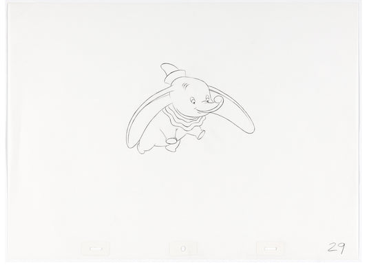 Dessin de production publicitaire télévisé - Dumbo (Années 1980)