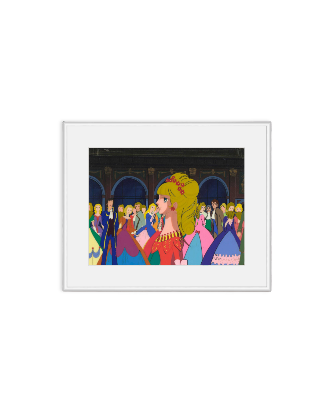 The Rose of Versaille, Cel et Key master background : Duchesse de Polignac (TMS, 1980)