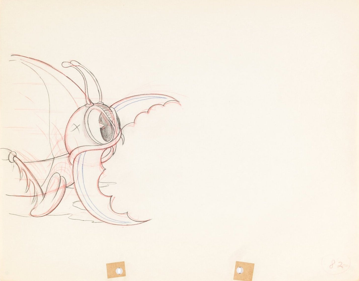 Mickey's Garden, dessin de production : Mickey Mouse (1935)