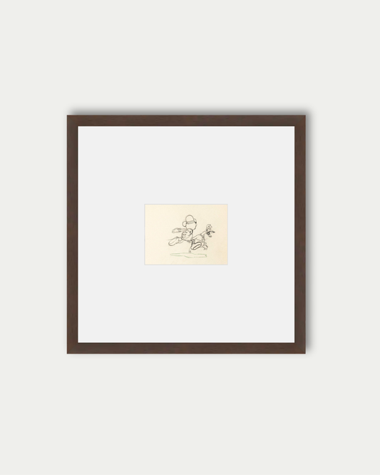 The Dognapper, production drawing: Mickey Mouse and Donald Duck (1934)