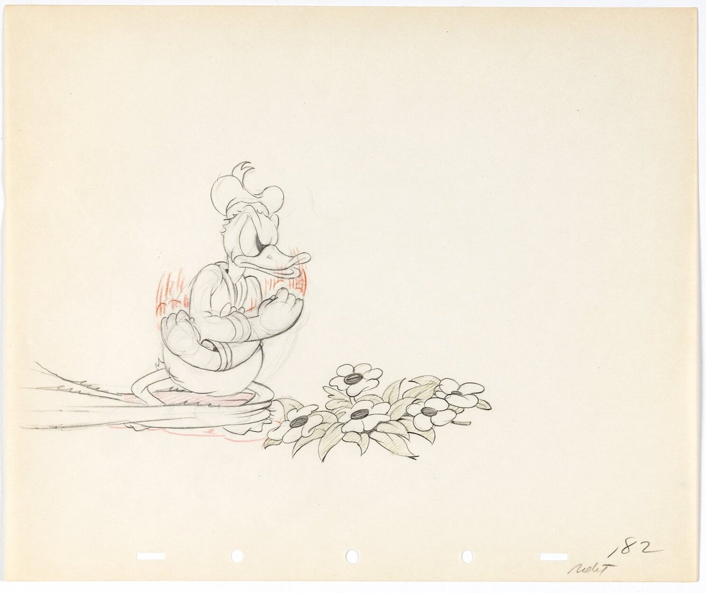 Dessin de production : Donald (1937)