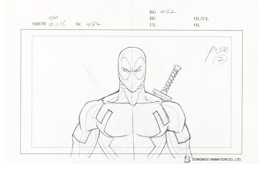Layout Drawing - Ultimate Deadpool (2013)