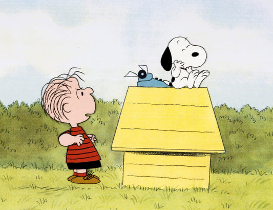 The Charlie Brown and Snoopy Show, Cel de production : Snoopy et Linus (1985)