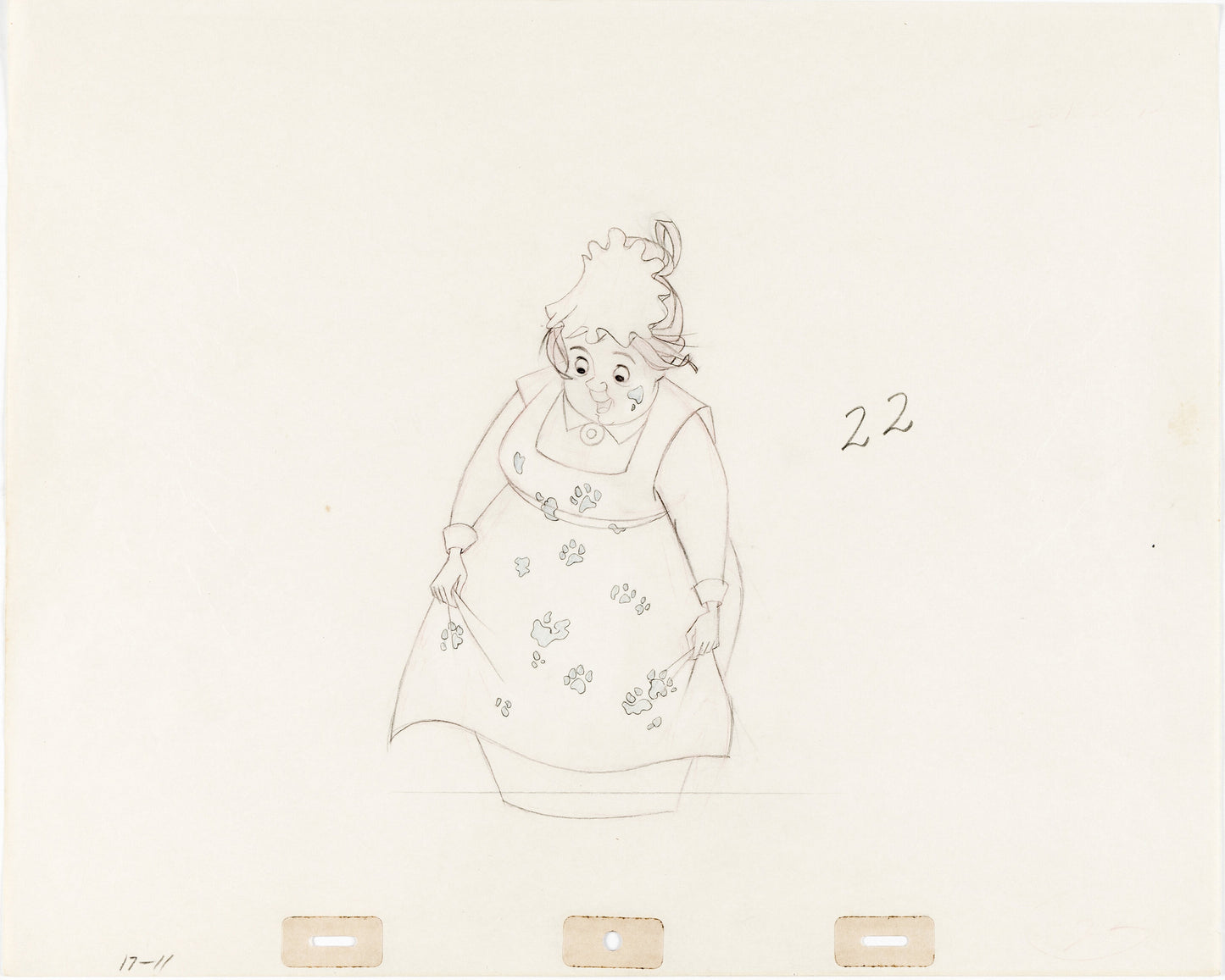 One Hundred and One Dalmatians, dessin de production : Nanny (1961)
