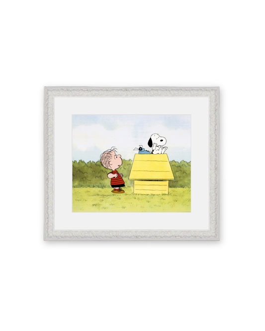 The Charlie Brown and Snoopy Show, Production cel: Snoopy and Linus (1985)