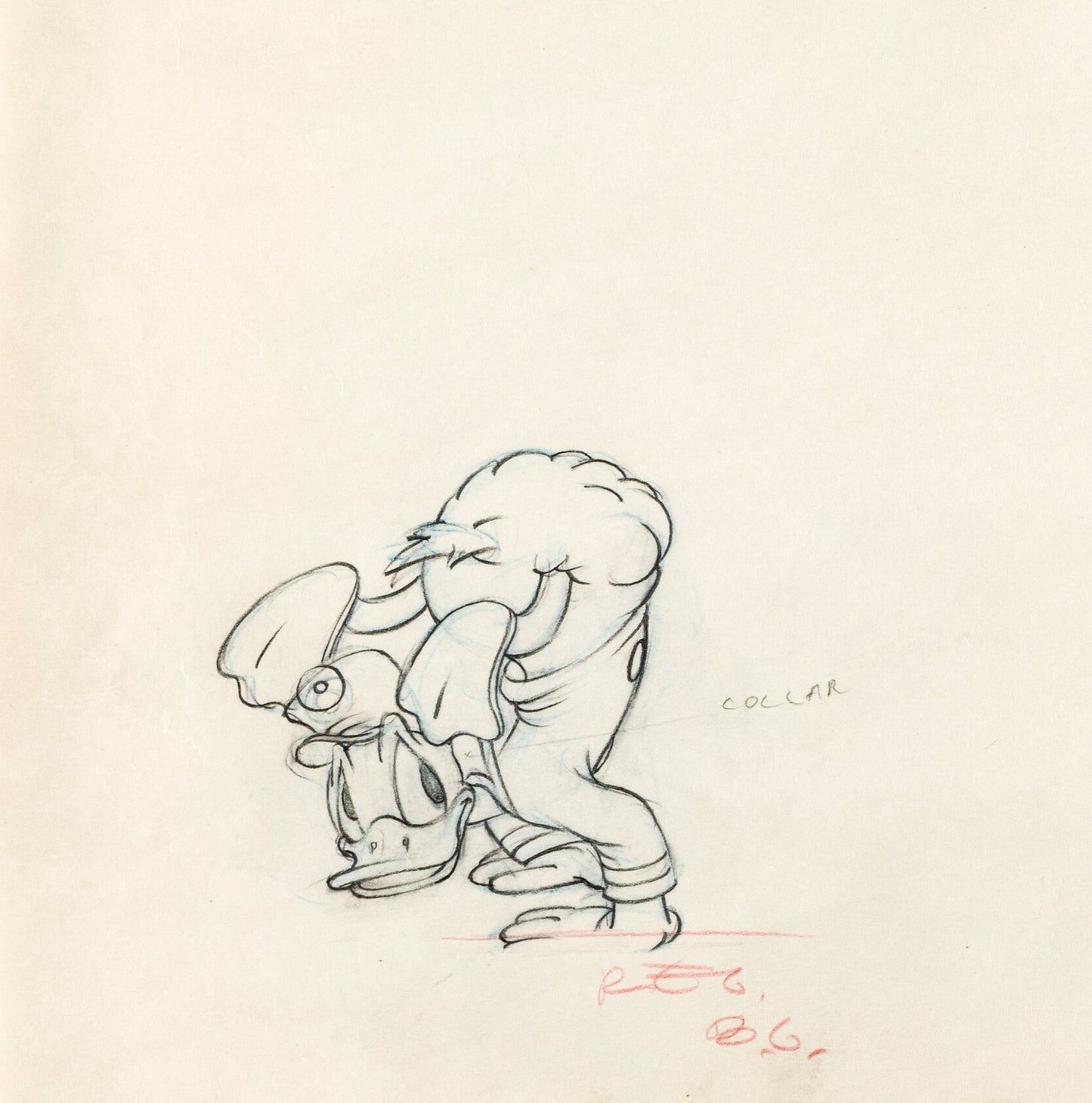 Donald’s Gold Mine, dessin de production : Donald Duck (1942)