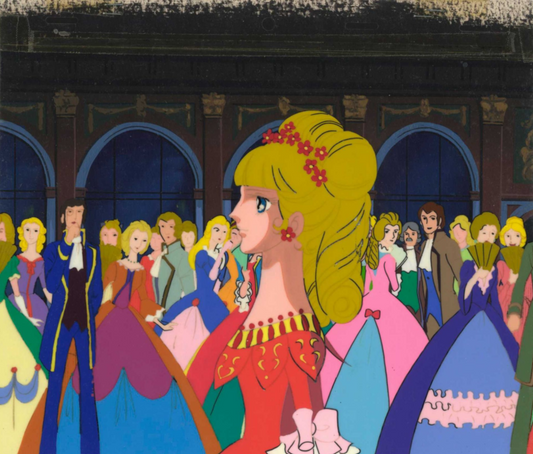 The Rose of Versaille, Cel et Key master background : Duchesse de Polignac (TMS, 1980)