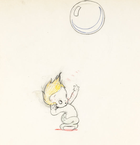 Merbabies, production drawing: Baby Mermaid (1938)
