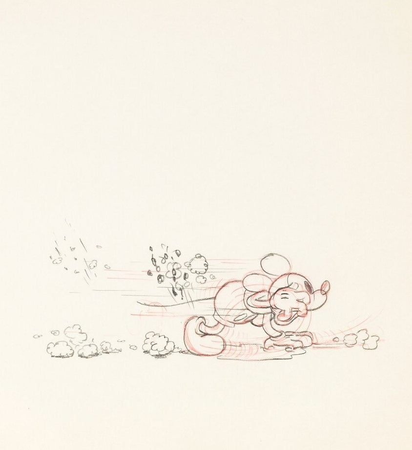 Mickey's Garden, dessin de production : Mickey Mouse (1935)
