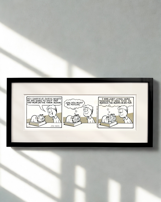 Comic strip original - Garfield par Jim Davis (1986)