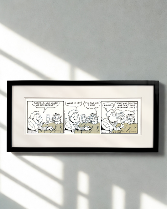 Comic strip original - Garfield par Jim Davis (1989)
