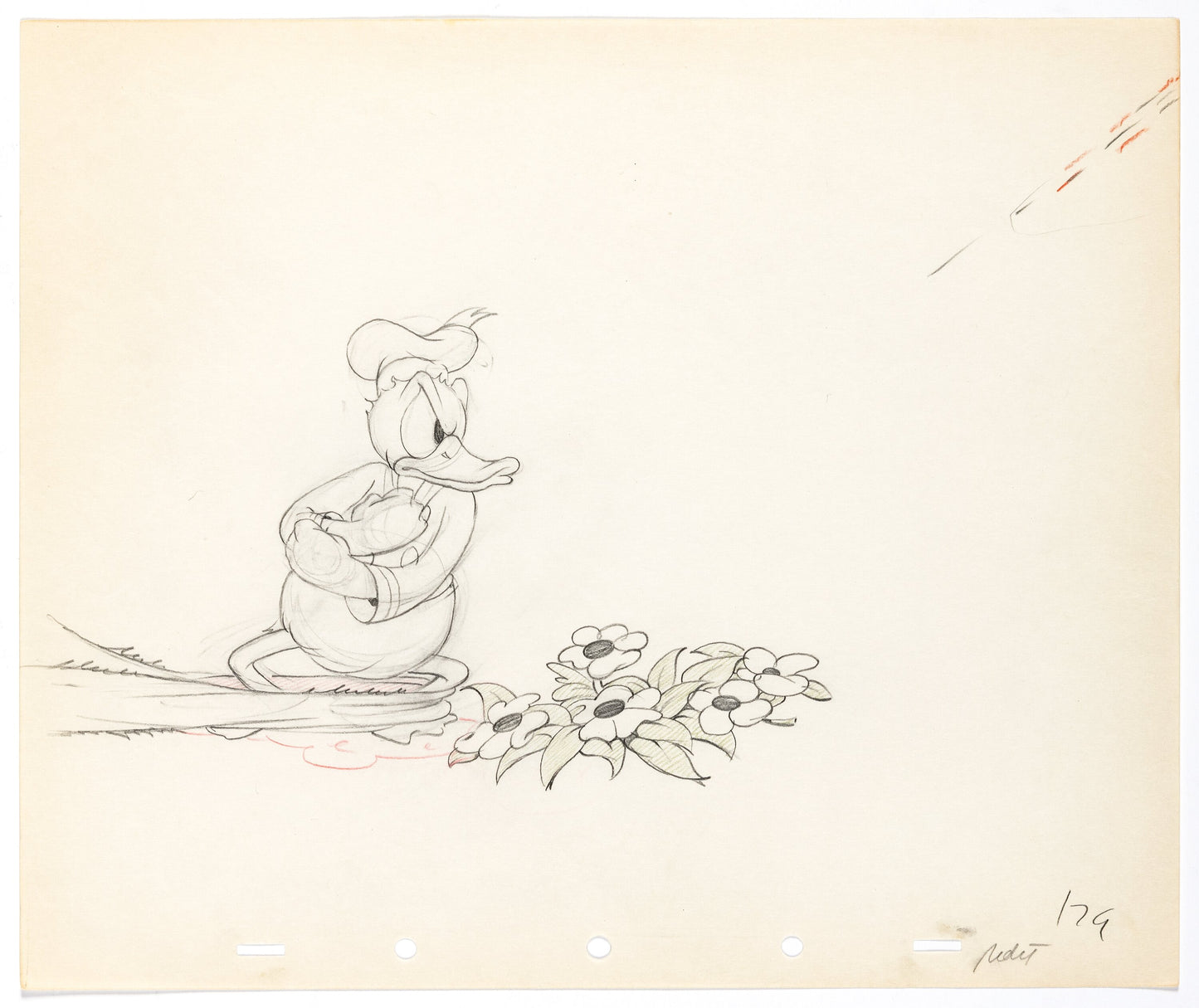 Dessin de production : Donald (1937)