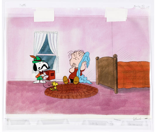 The Charlie Brown and Snoopy Show, Cel de production : Snoopy, Woodstock et Linus (1985)