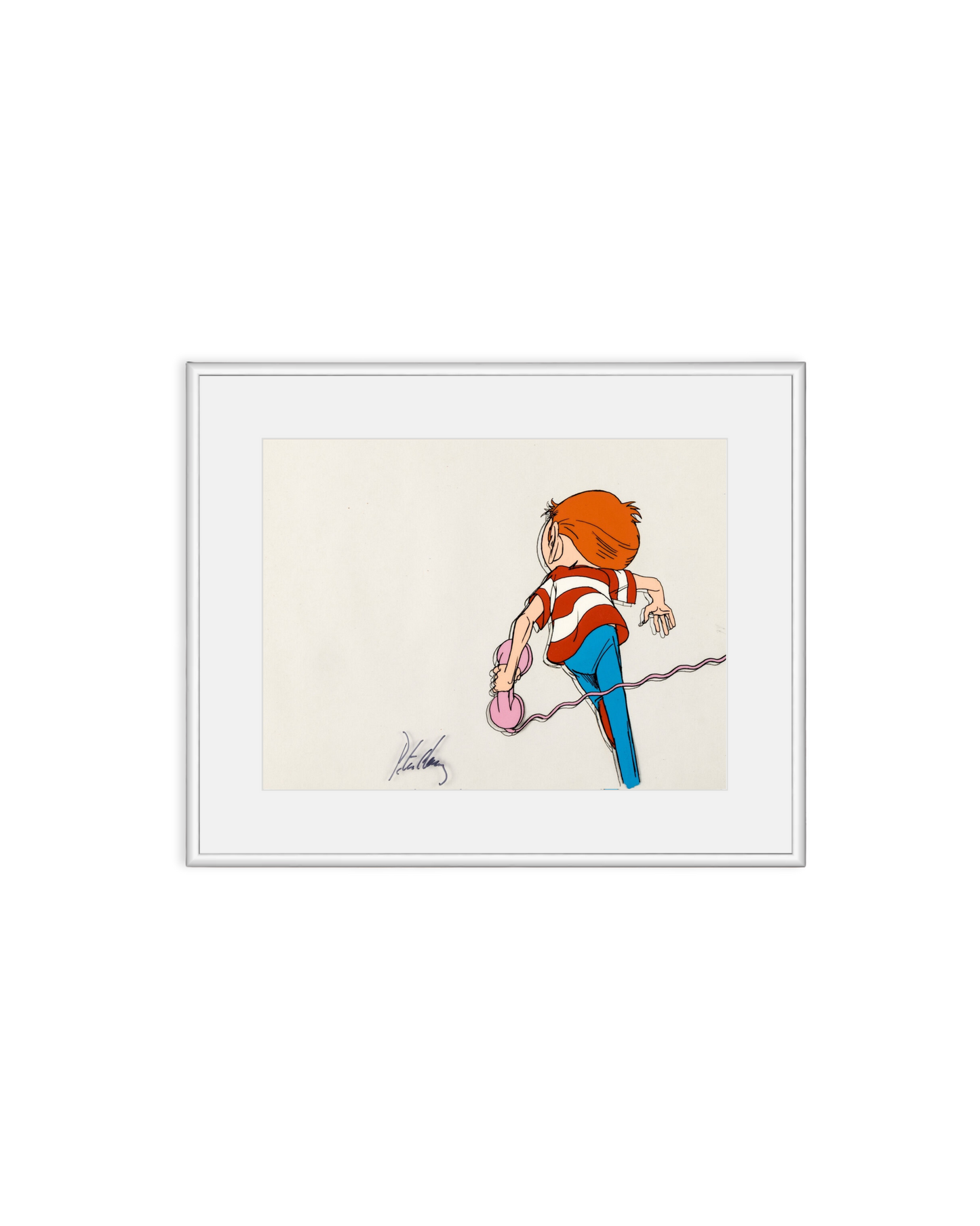 Sesame Street "Water Conservation", Cel et Dessin de production : Carl, signé par Peter Chung (Klasky Csupo, 1990)