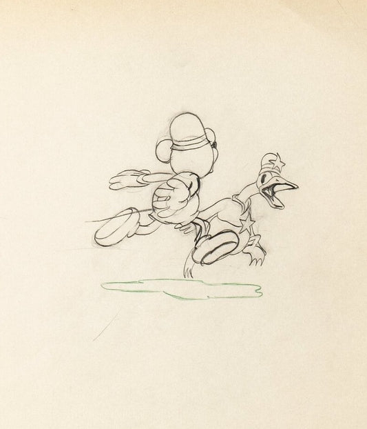The Dognapper, dessin de production : Mickey Mouse et Donald Duck 2 (1934)